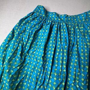 Sundance Petite XL Artsy 100% Cotton Full Maxi Skirt Boho Elastic Waist Lined